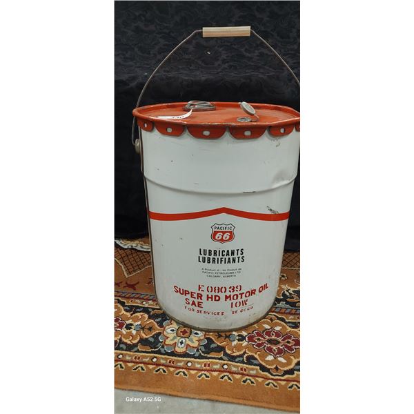 Vintage Pacific 66 pail