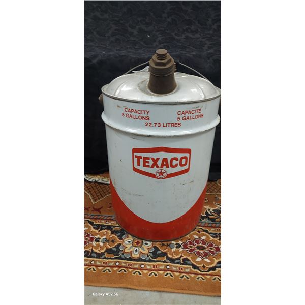 Vintage Texaco 5 gallon pail