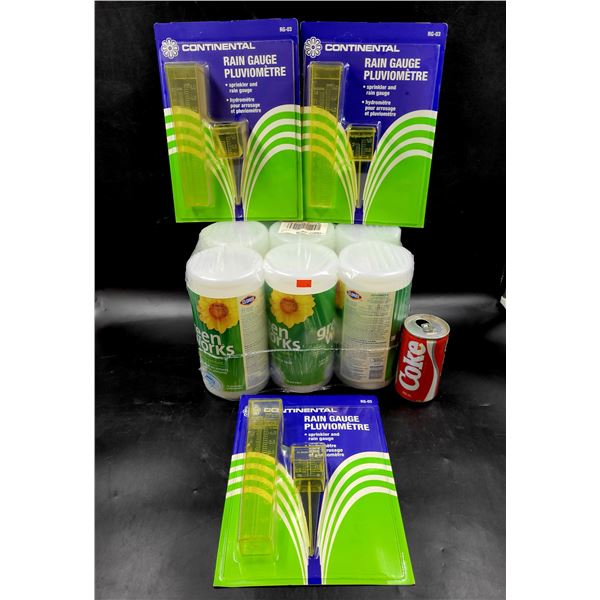 Continental Rain Gauge & Green Works Cleaning Wipe Lot
