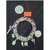 Image 1 : Sterling Silver Charm Bracelet