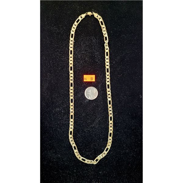 Sterling Silver Figaro Chain