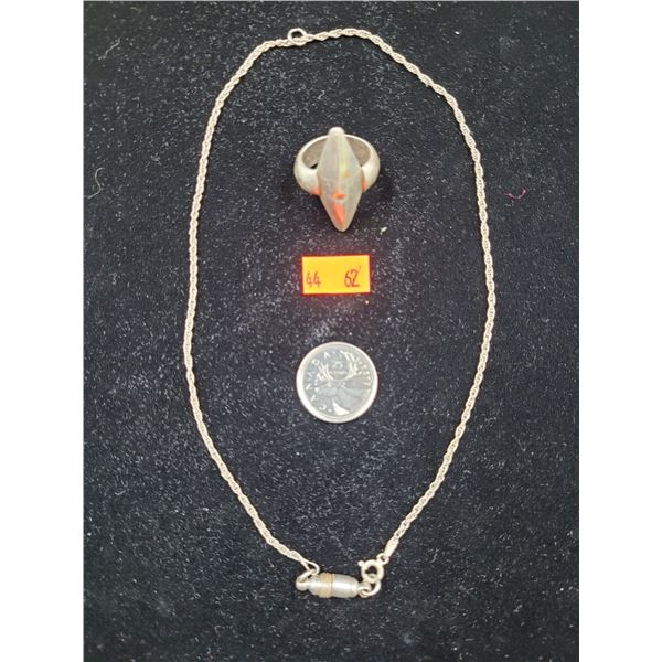 Sterling Silver Necklace & Ring