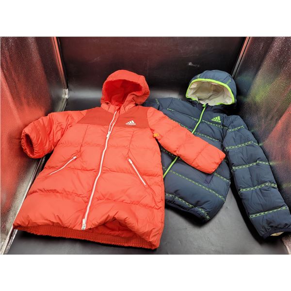 2 Adidas Boy's Puffer Jackets Size 5/6