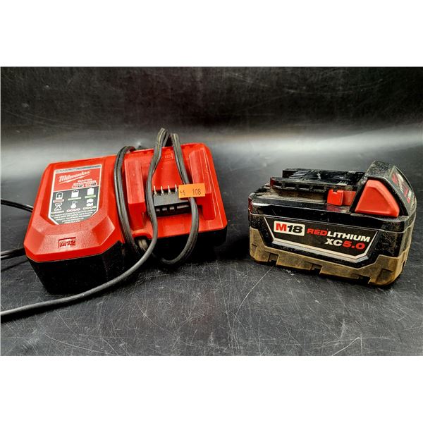 Millwaukee M18 Lithium 5.0 Battery and Charger