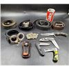 Image 1 : Belt/Buckles and Knife Lot