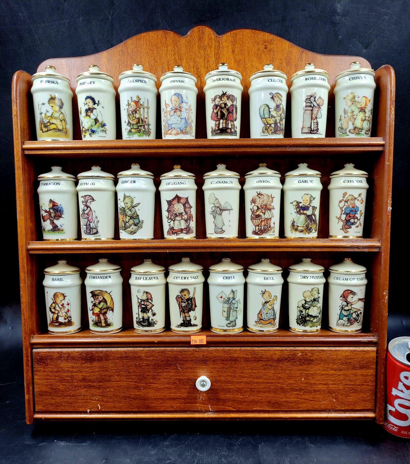 Vintage 1987 MJ Hummel Spice Rack