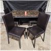 Image 1 : Leather Chairs & Dining Table