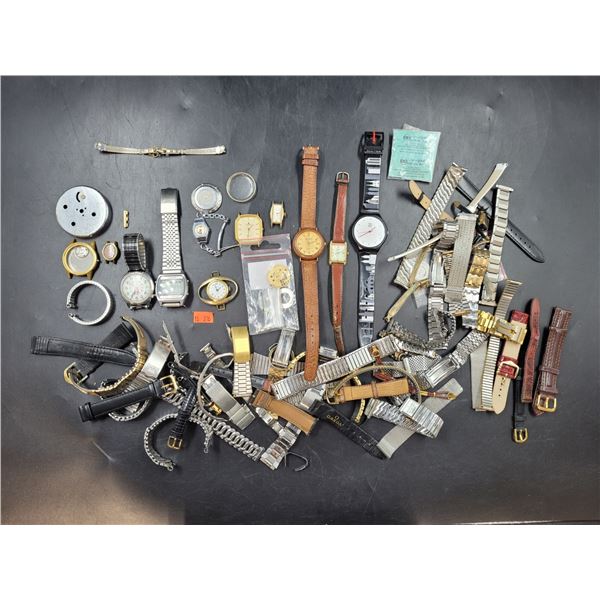 Assorted Watches, Straps, & Faces