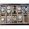 Image 2 : Assorted Men's Mechanical Watches and Faces in Wooden Watch Box