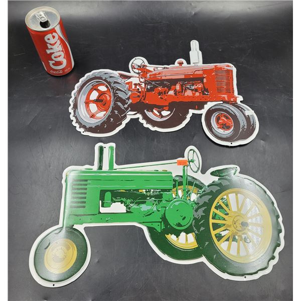Embossed Tin Tractors