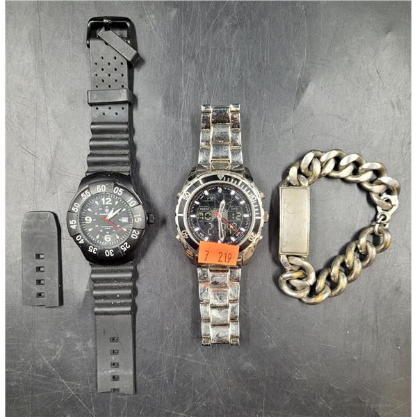 2 Watches & ID Bracelet