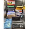 Image 1 : Toner Cartridges, Logitech Keyboards, & Sony Docking System