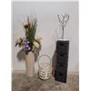 Image 1 : Woven Drawers, Flower Decor, Metal Tree, & Decorative Basket