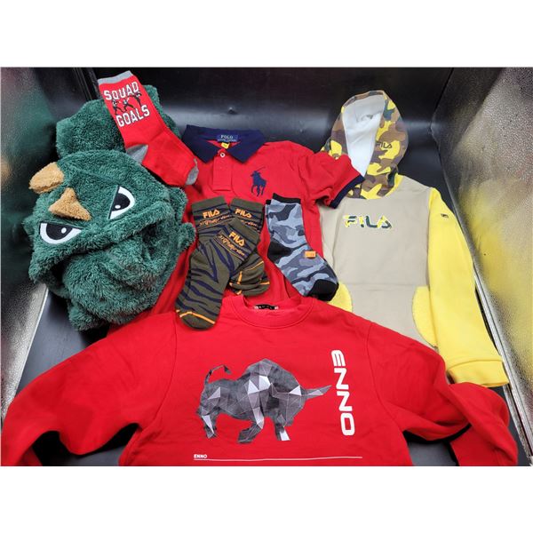Kid's Fila Clothing, Polo Shirt, Enno Sweater, & Dinosaur Sweater