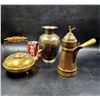 Image 1 : Brass Teapot, Pitcher & Vase