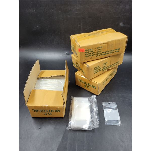 Lot Of White Resealable Bags