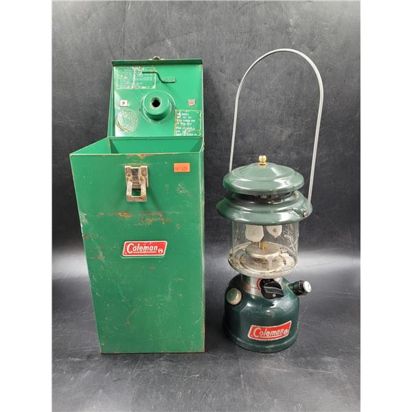 Vintage Coleman Portable Oil Lamp w/ Case