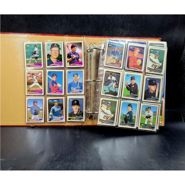 Binder Full Of Vintage Baseball Cards