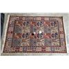 Image 1 : Hand Knitted Rug Made In Iran (Measurements Displayed In Photo(#2)