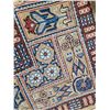 Image 3 : Hand Knitted Rug Made In Iran (Measurements Displayed In Photo(#2)