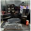 Image 1 : Electronics Lot (Keyboards, Speakers, Etc.)