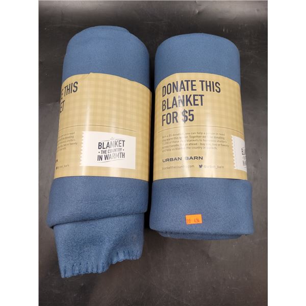 Urban Barn Navy Blue Blankets