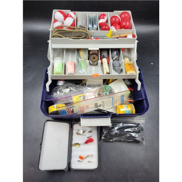 Fishing Accessories Lot w/ Tackle Box
