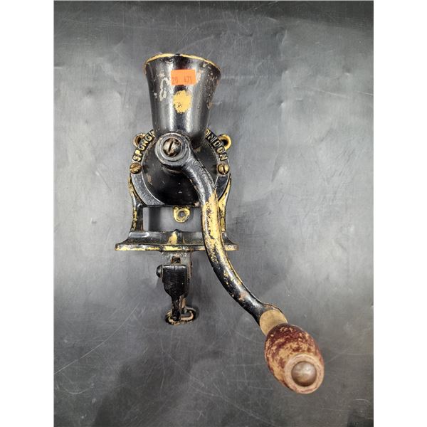 Vintage Cast Iron Coffee Grinder w/ Mount