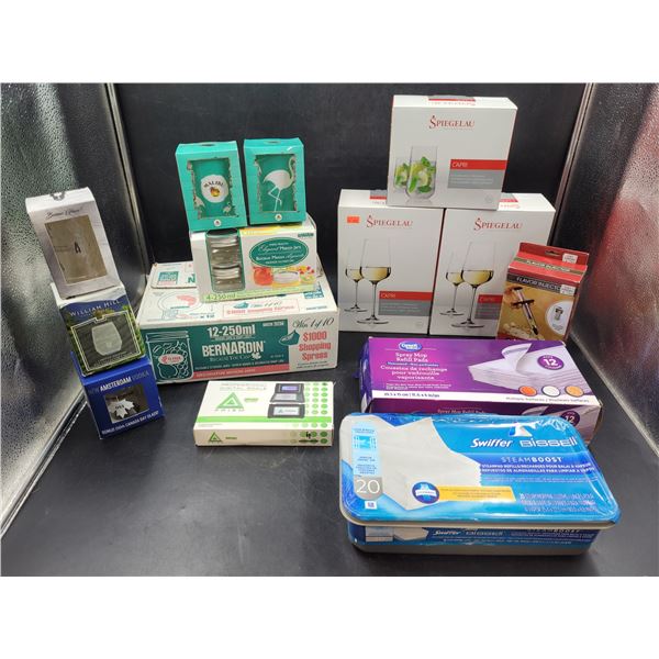 Kitchen Glasses, Food Scale & Home Supplies Lot