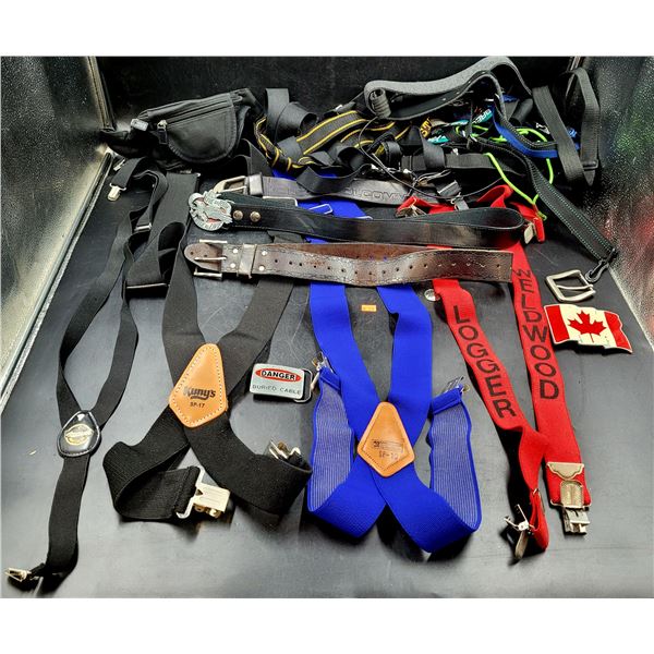 Overalls, Belts & Accessories Lot