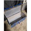 Image 2 : Blue Metal & Brass Chest