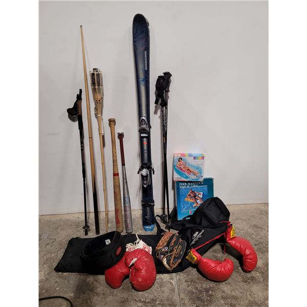Rossignol Skis, Baseball Bats, Sporting Gloves, & Pool Inflatables