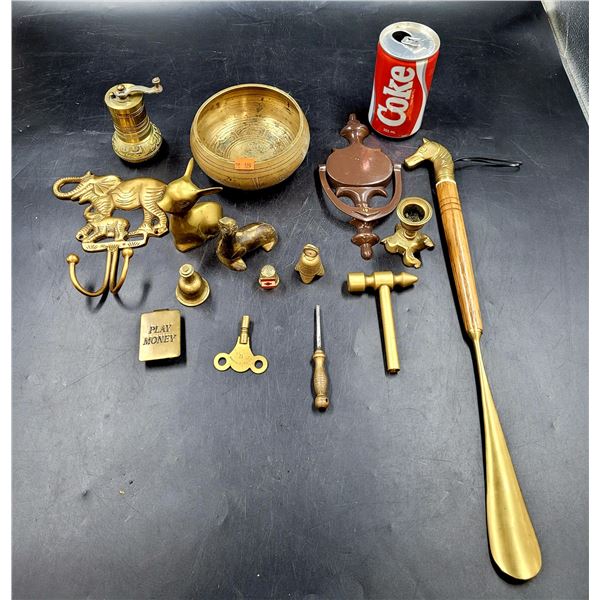 Vintage Brass Lot w/ Turkish Pepper Grinder