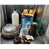 Image 1 : Flo-Master Sprayer, Vintage Hubcaps, & Propane Hose
