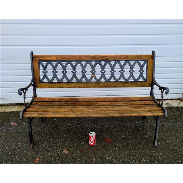 Wood & Cast Iron Bench