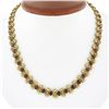 Image 1 : Vintage 14K Gold 21 ctw GIA Burma Ruby & Diamond Figure 8 Link Statement Necklac