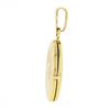 Image 3 : Classic Italian 14k Yellow Gold Engraved Floral Work Oval Locket Pendant
