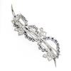 Image 3 : Fancy Vintage 18k Gold 6.05 ctw Diamond & Sapphire Wave Overlap Swirl Pin Brooch