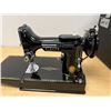 Image 3 : Singer 221K Featherweight Sewing Machine with Case and accessories