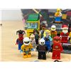 Image 3 : Bin of Lego with Mini Figures Minifigs - see all photos for details - bin approx: 13.5x11" & 8"T