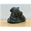 Image 1 : Signed Bobby Tarkirk Inuit Soapstone Sculpture Carving - Approx: 5"W 3.25"T see photos