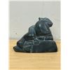 Image 4 : Signed Bobby Tarkirk Inuit Soapstone Sculpture Carving - Approx: 5"W 3.25"T see photos