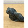 Image 7 : Signed Bobby Tarkirk Inuit Soapstone Sculpture Carving - Approx: 5"W 3.25"T see photos