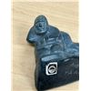 Image 8 : Signed Bobby Tarkirk Inuit Soapstone Sculpture Carving - Approx: 5"W 3.25"T see photos