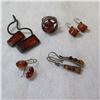 Stunning 925 Silver & Amber Jewellery lot