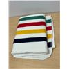 Image 3 : Hudson's Bay Company HBC Throw Blanket - nice condition - approx: 70x52"