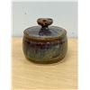 Image 2 : Signed Studio Art Pottery Trinket Dish With Lid - Approx: 4.75"W