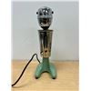 Vintage Hamilton Beach Cast Enamel Milkshake Mixer & Cup - Single Speed - working