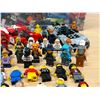 Image 2 : Bin of Lego with Mini Figures Minifigs - see all photos for details - bin approx: 20x13" & 11"T