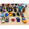 Image 3 : Bin of Lego with Mini Figures Minifigs - see all photos for details - bin approx: 20x13" & 11"T